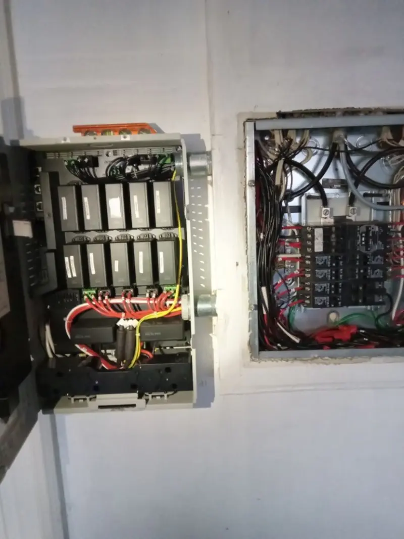Electrical panel upgrade completed for Indoor Lighting Installation in Pratt
